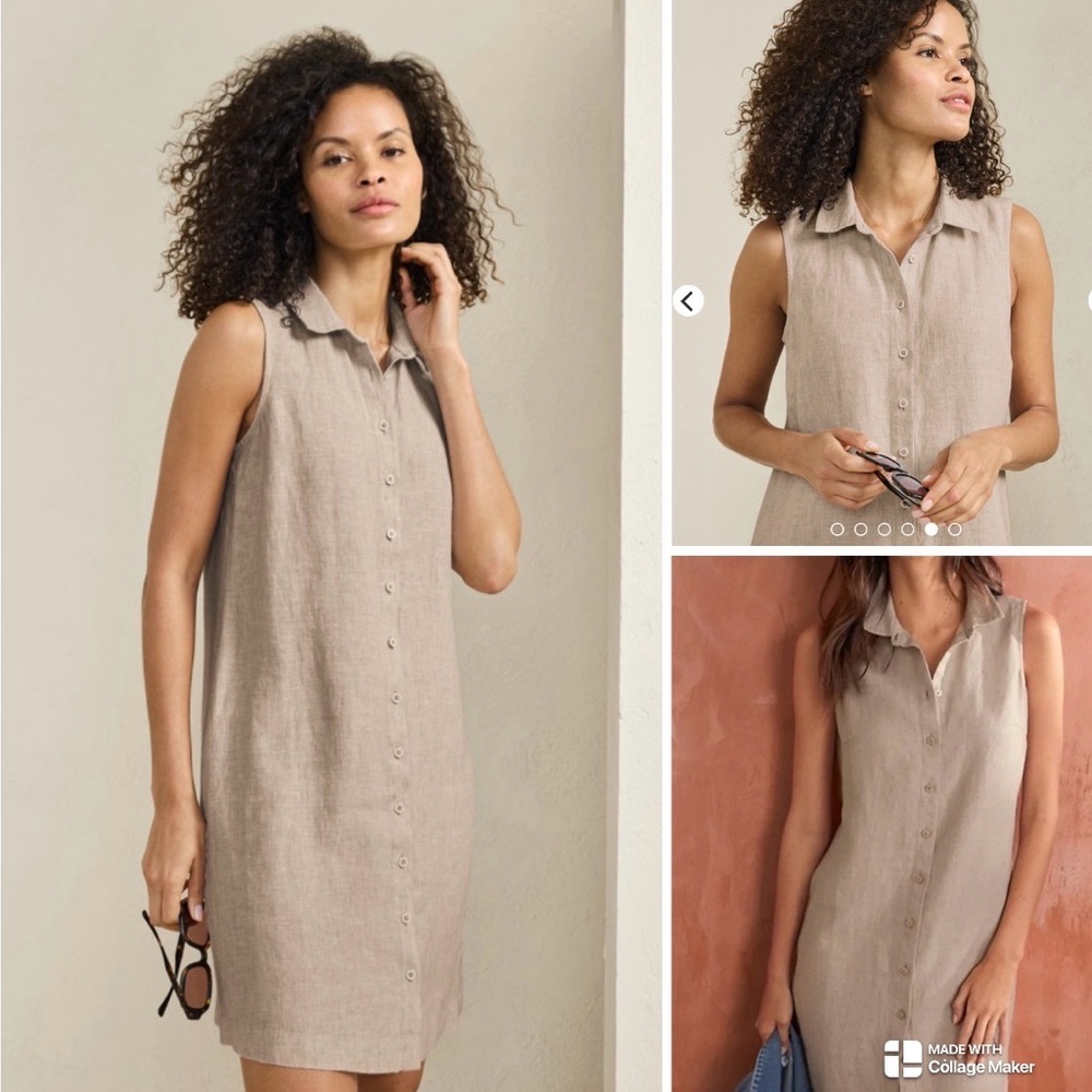 Garnet Hill Classic Linen Dress